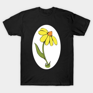 Daisy Whimsical Cartoon Illustration Happy Colours T-Shirt